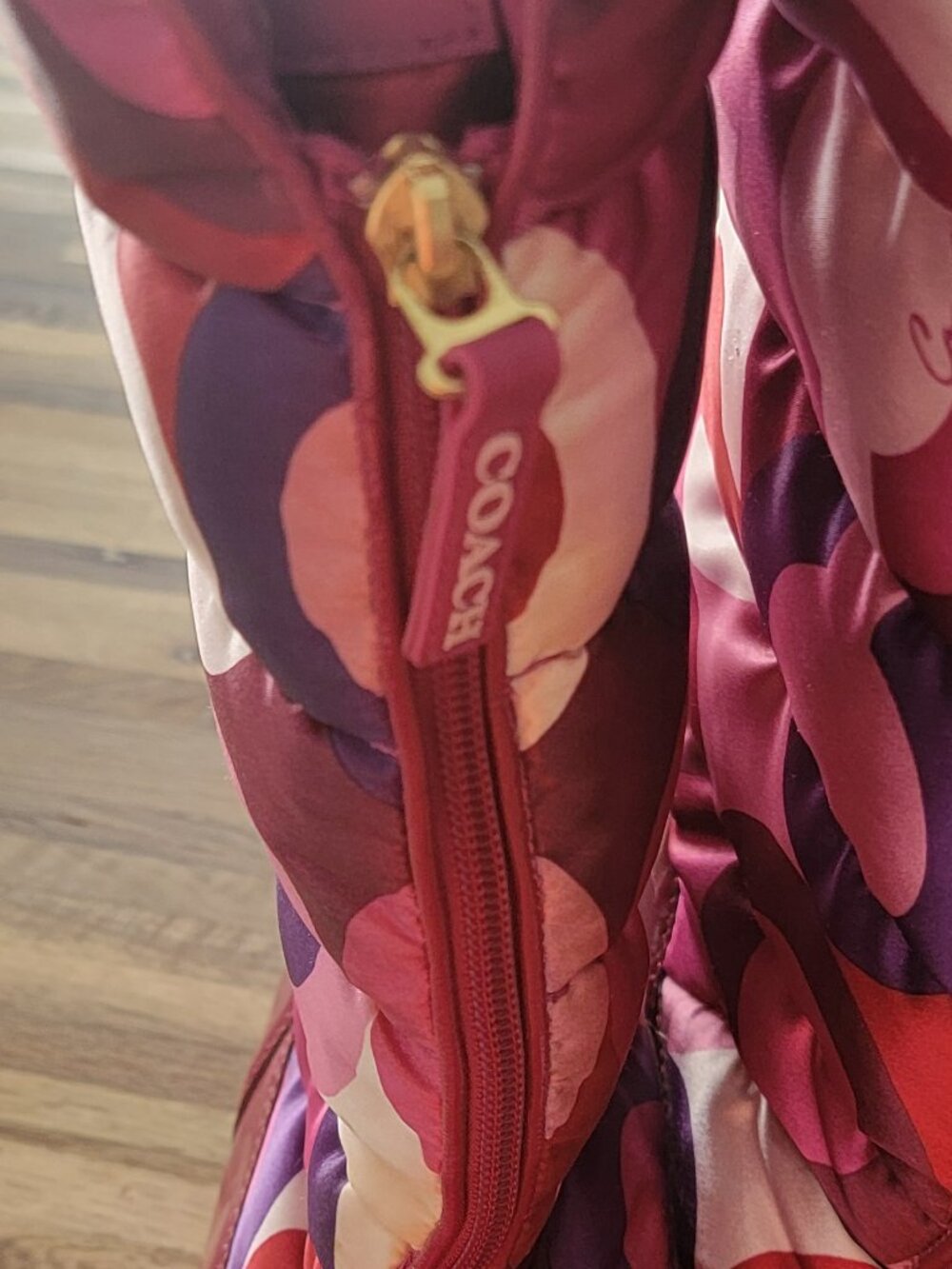 Coach JOLT Pink Signature C Logo Camo Print Silky Insulated Snow Boots - Picture 7 of 13